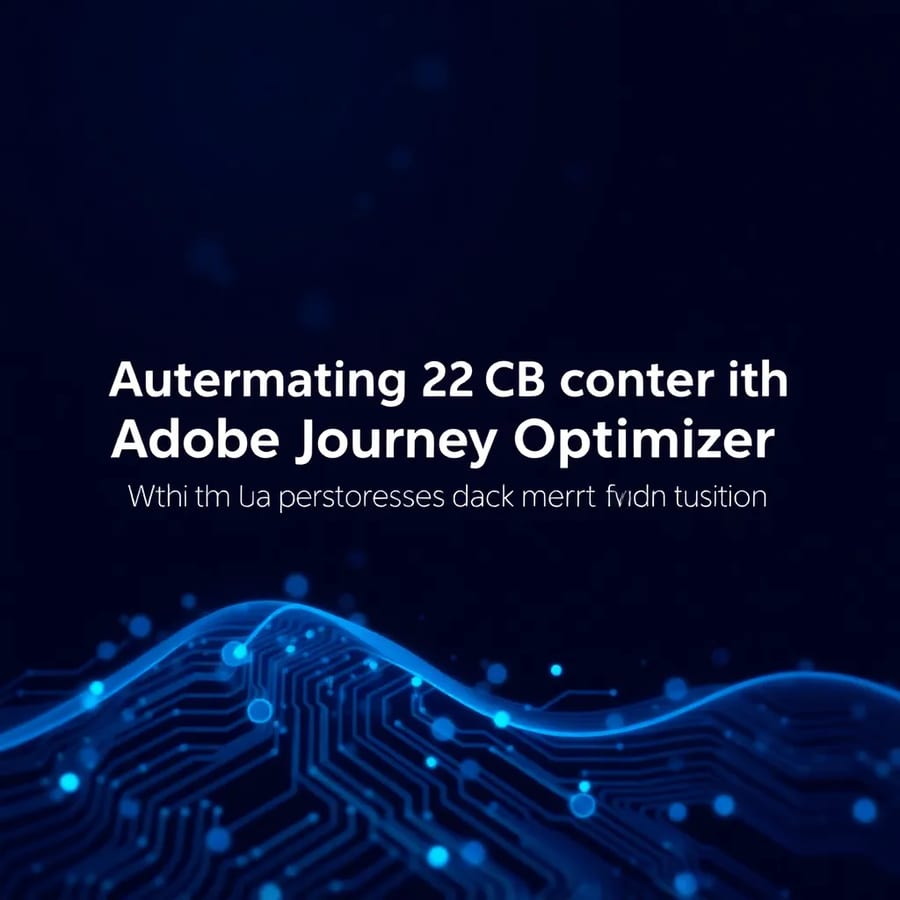 Introduction to Adobe Journey Optimizer and its Role in B2B Content Automation