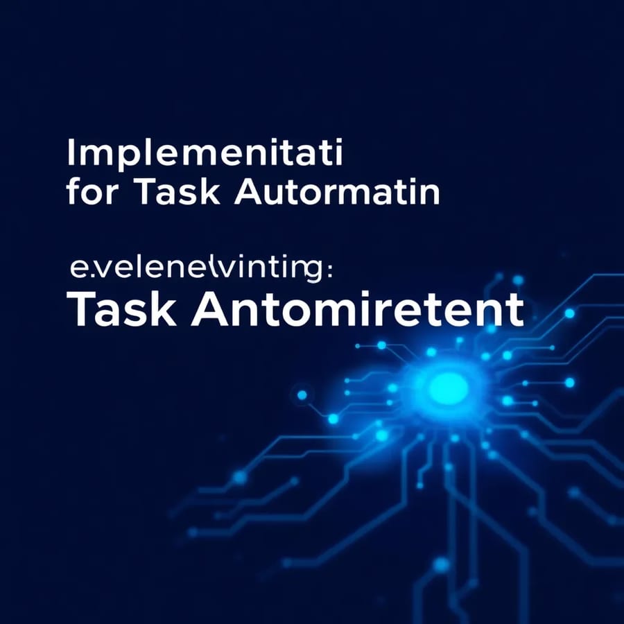 Implementation Blueprint for Task Automation