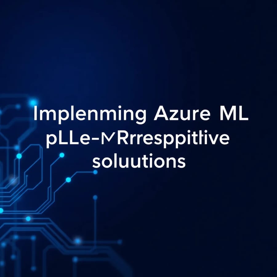 Introduction to Azure ML Prescriptive Solutions