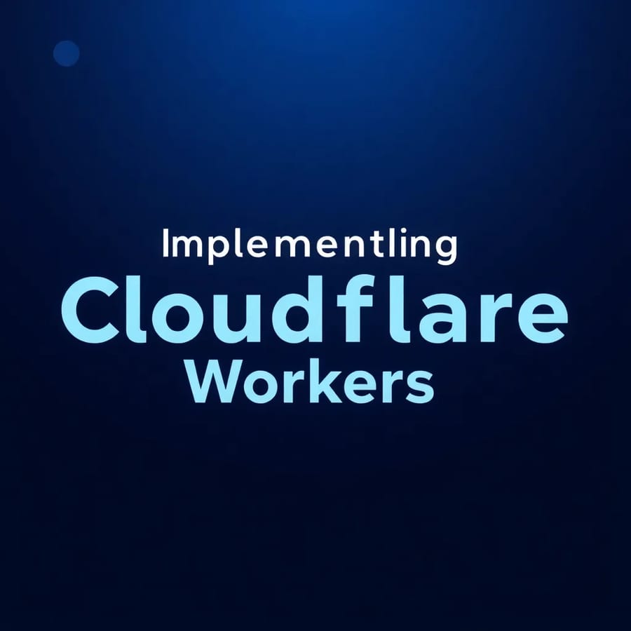 Introduction to Cloudflare Workers