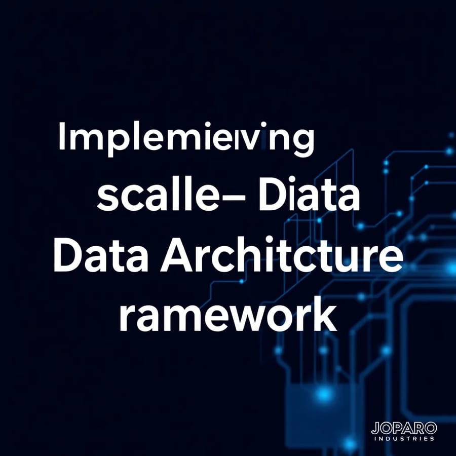 Defining a Scalable Data Architecture Framework