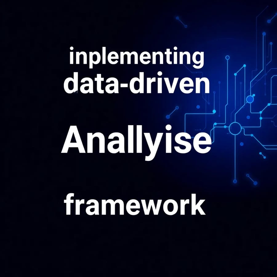 Introduction to evidence-based Analysis Frameworks